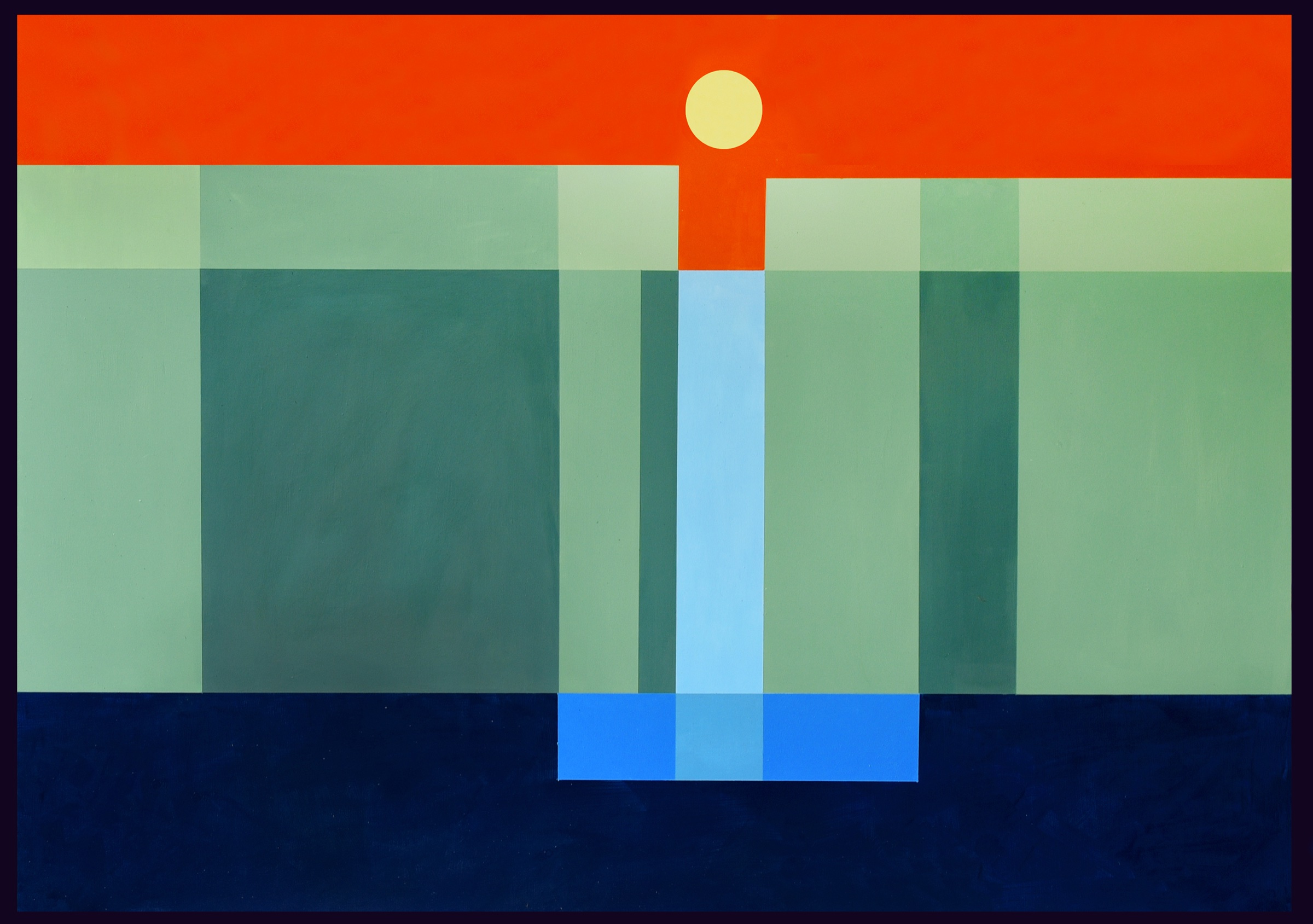 Abstract Landscape Waterfall, 2024 by Ted Scott
