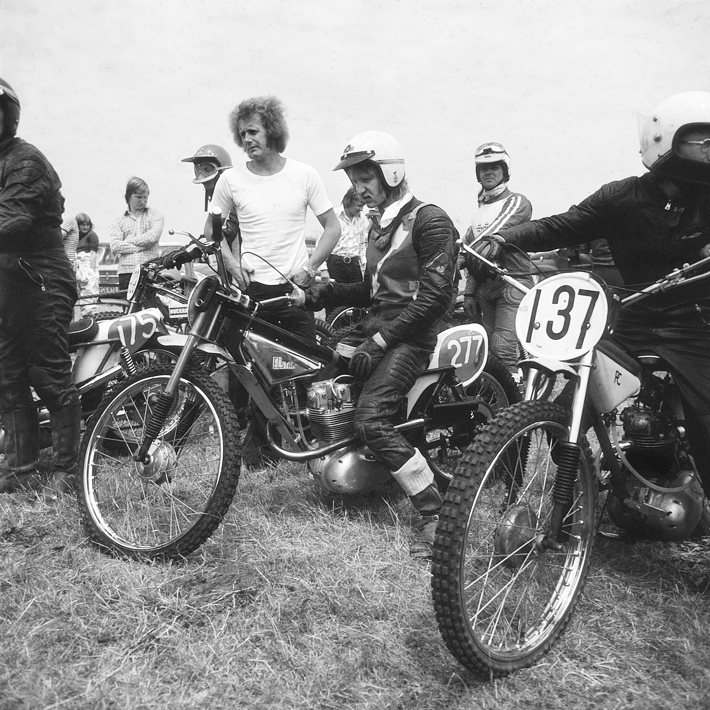 Bike Race, Waiting Tension, 1960 by Ted Scott