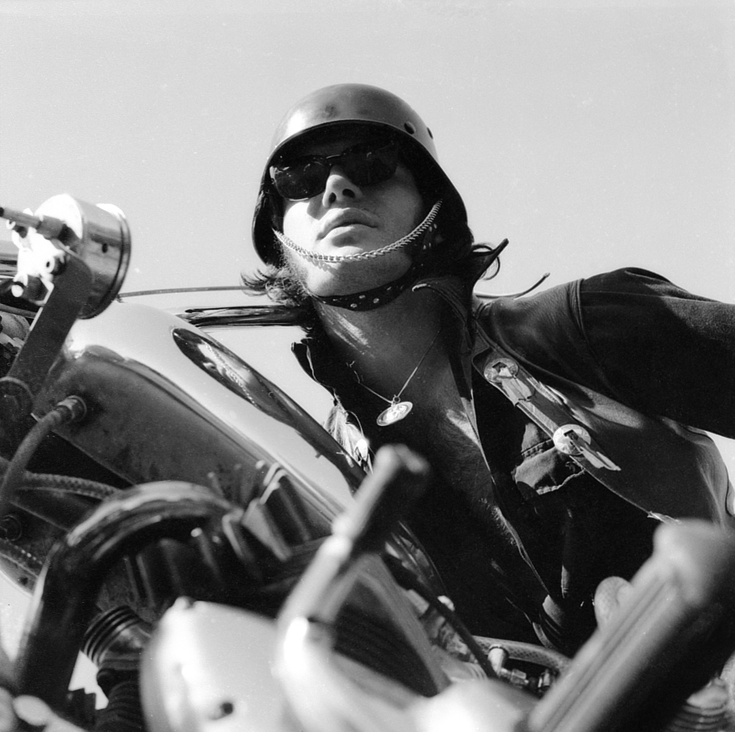 Eastleigh Biker, 1967 by Ted Scott