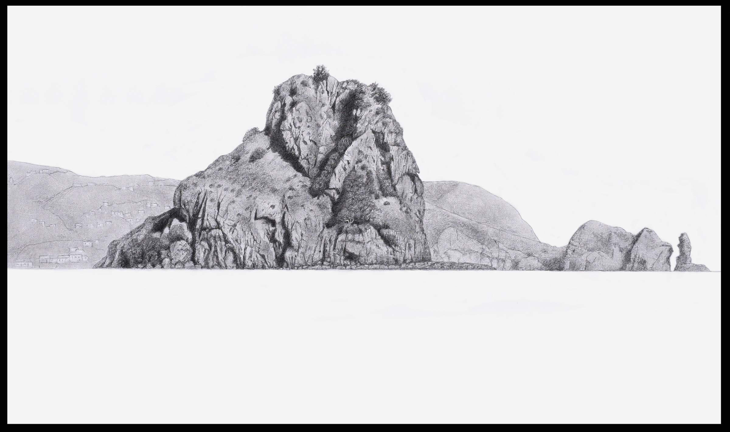 Lion Rock Drawing, 2026 by Ted Scott