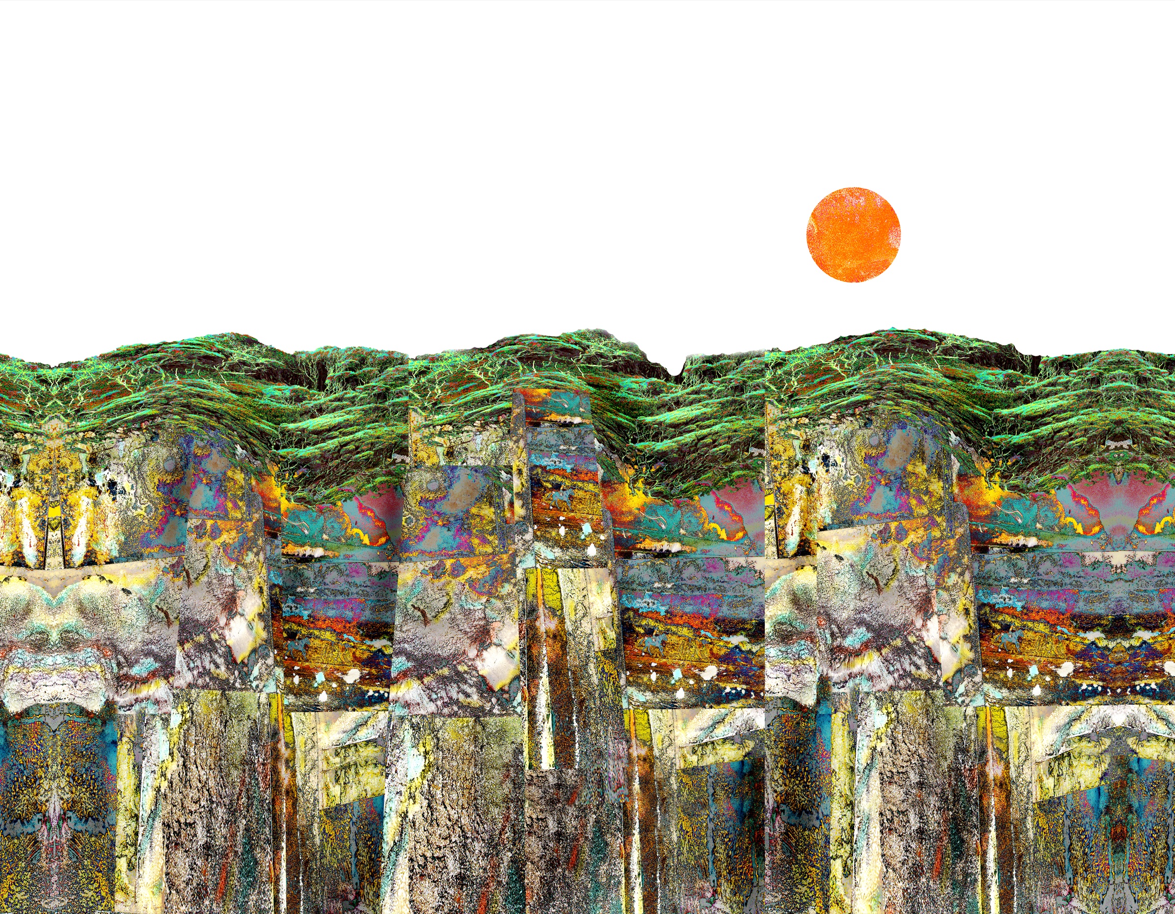 Strata Coast Print by Ted Scott
