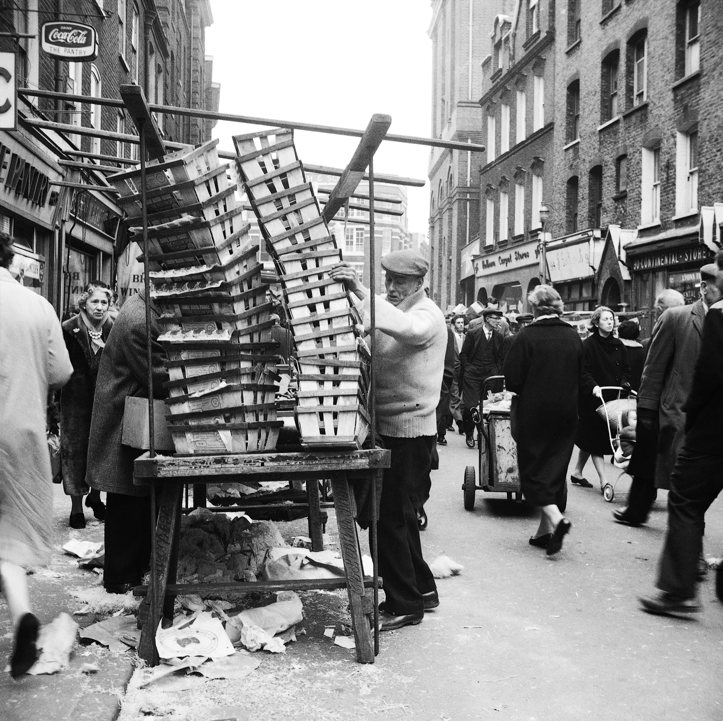 Stallholder Stacking, 1960 by Ted Scott