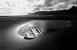 Stranded Dinghy by Ted Scott